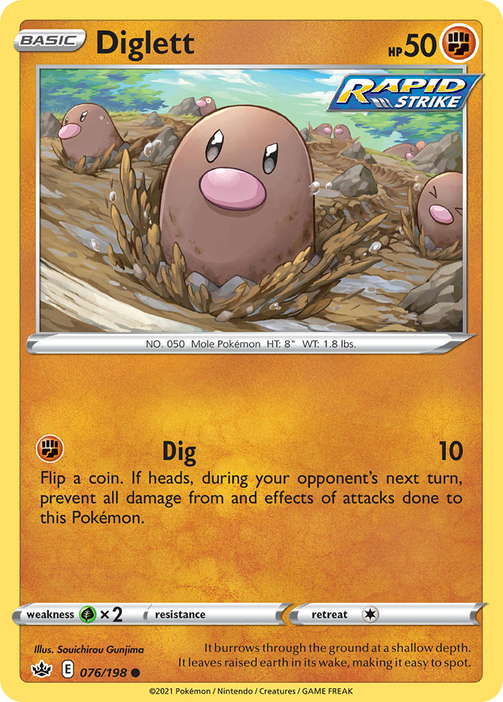 Diglett 76/198 Reverse Common