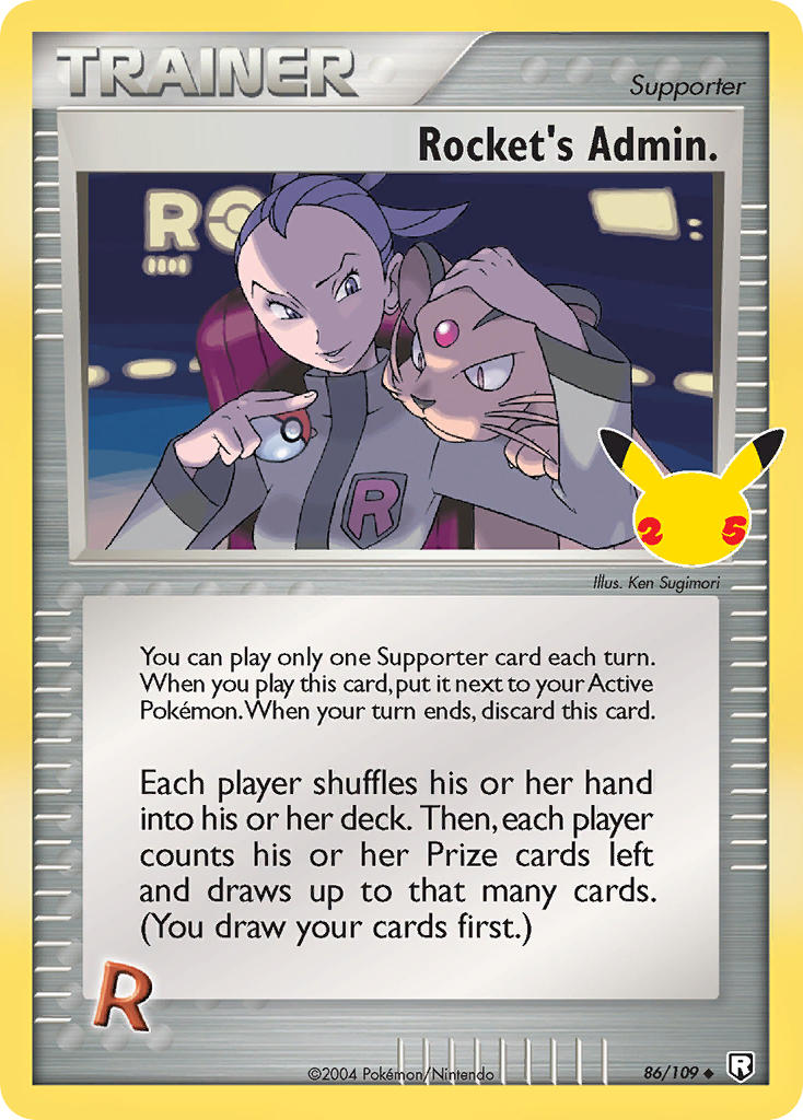 Rocket's Admin 86/109 Holo Rare Classic - MissingNo.