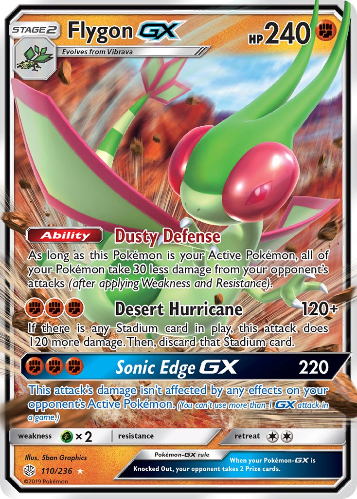 Flygon GX 110/236 Holo Rare GX - MissingNo.