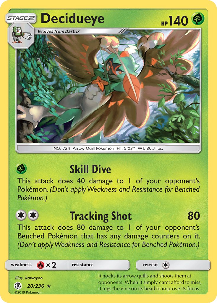 Decidueye 20/236 Reverse Rare - MissingNo.