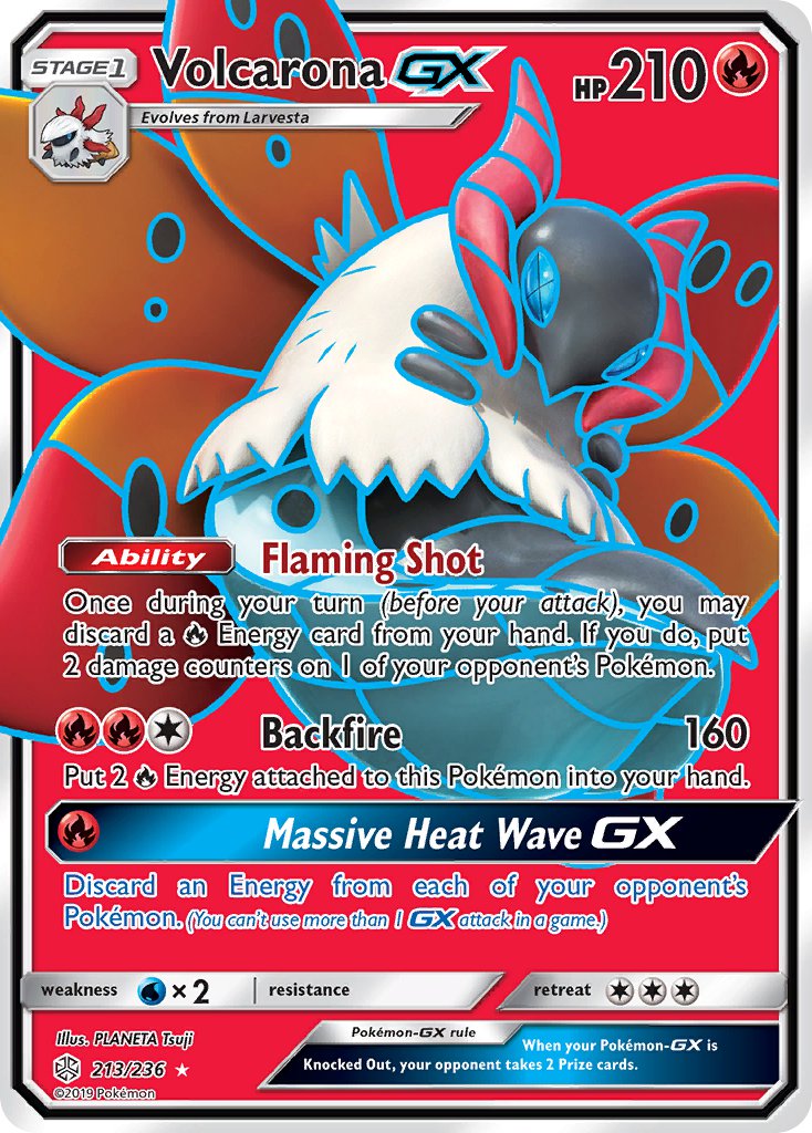 Volcarona GX 213/236 Holo Ultra Rare GX - MissingNo.
