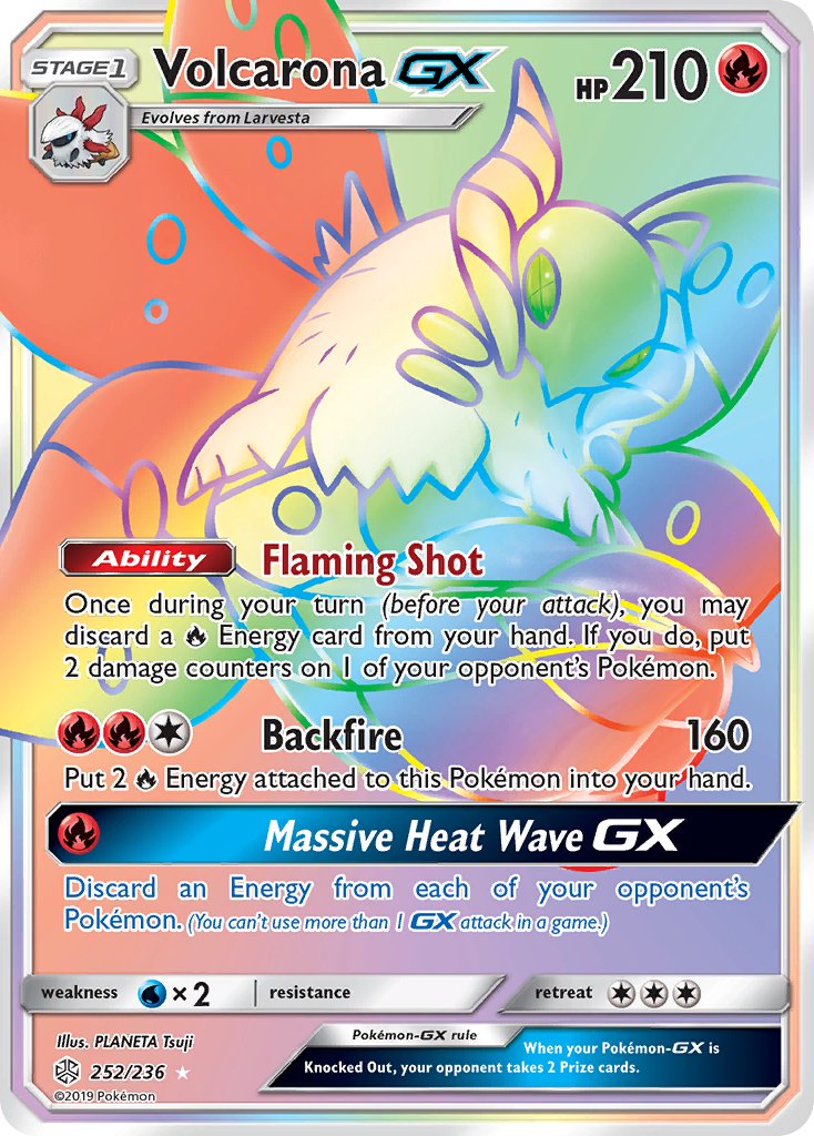 Volcarona GX 252/236 Rainbow Secret Rare GX - MissingNo.