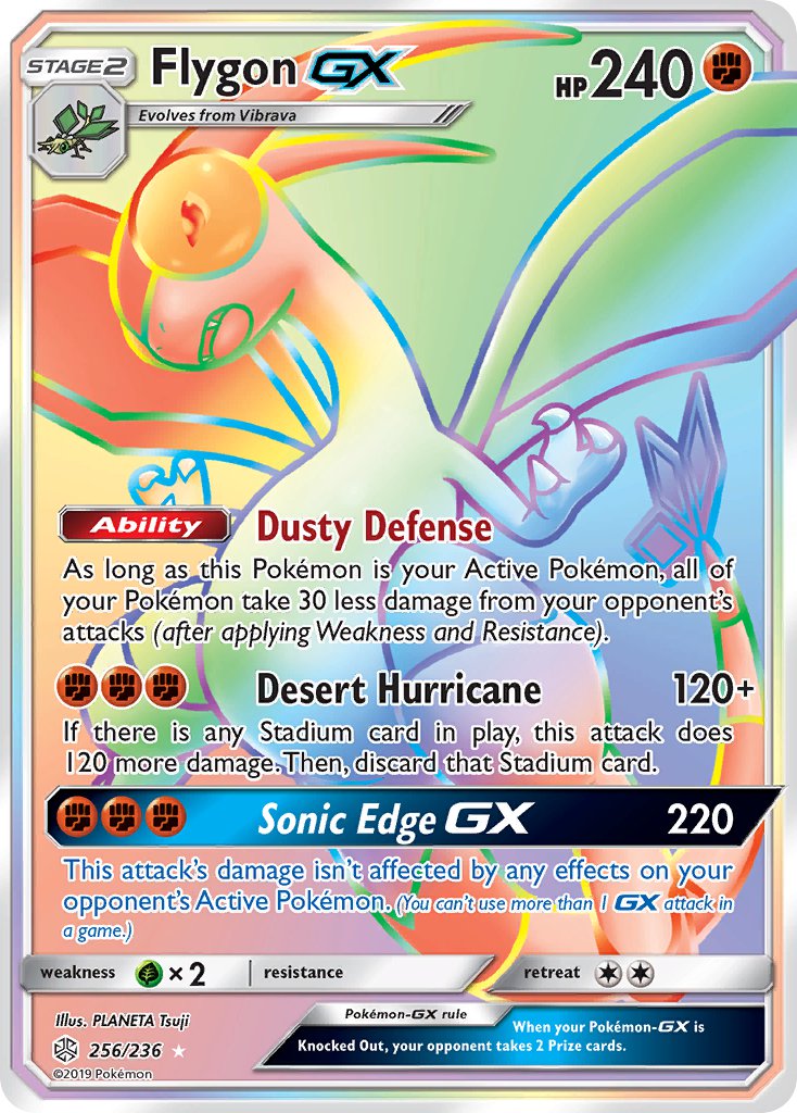 Flygon GX 256/236 Rainbow Secret Rare GX - MissingNo.