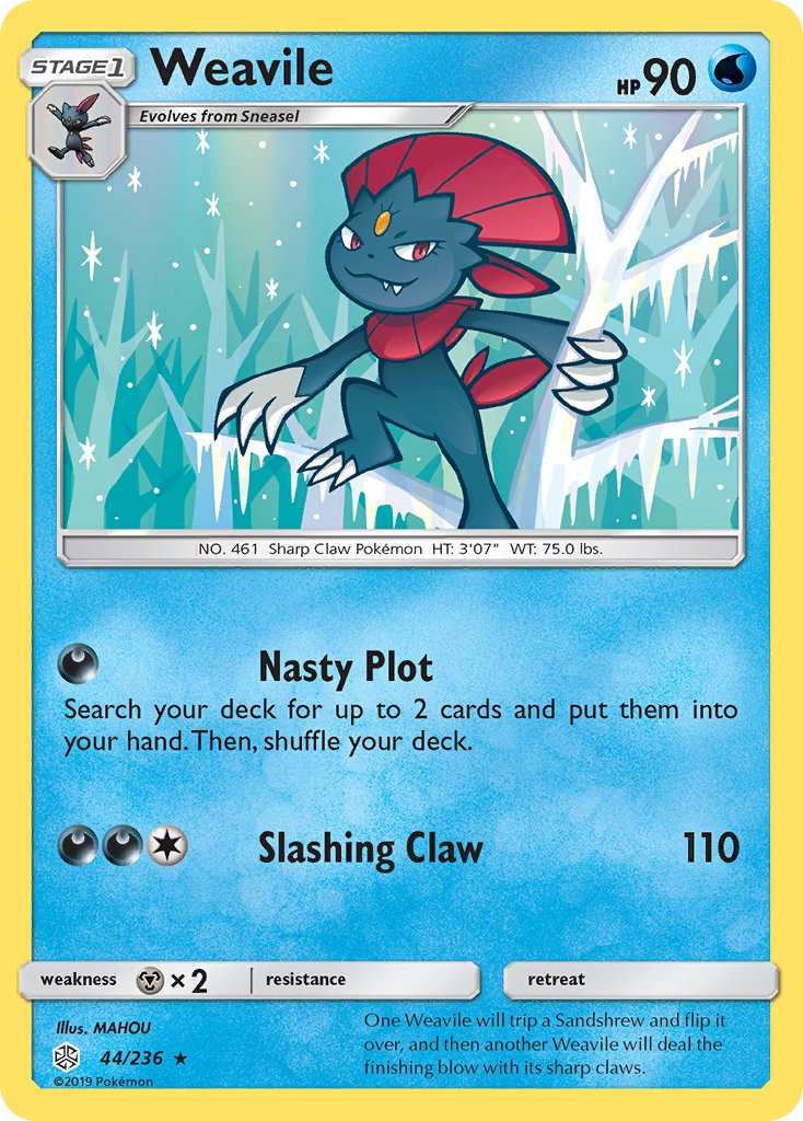 Weavile 44/236 Non-Holo Rare - MissingNo.