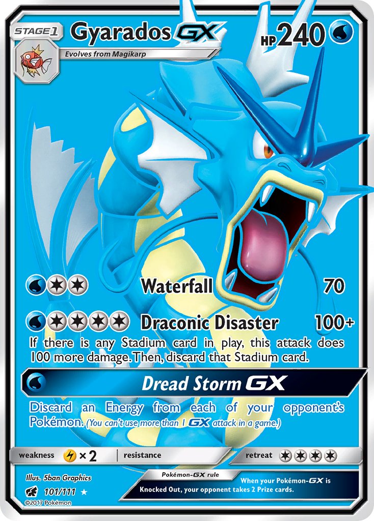Gyarados GX 101/111 Holo Ultra Rare GX - MissingNo.