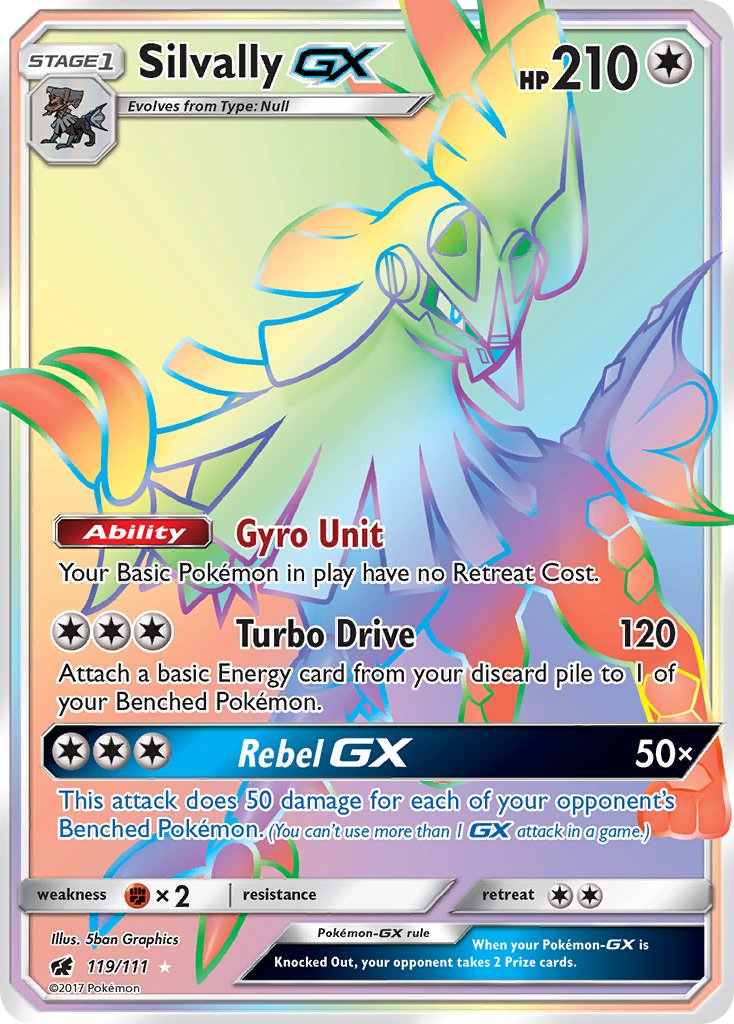 Silvally GX 119/111 Rainbow Secret Rare GX - MissingNo.