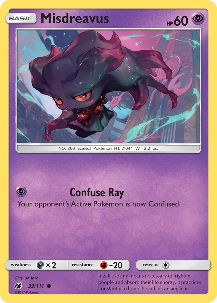 Misdreavus 39/111 Reverse Common - MissingNo.