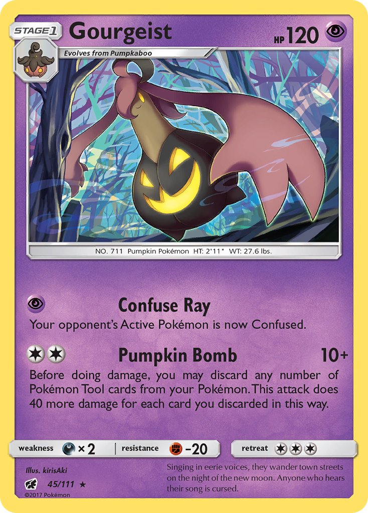 Gourgeist 45/111 Reverse Rare - MissingNo.