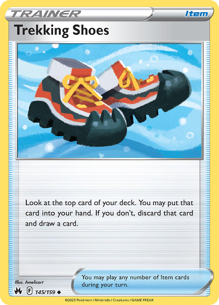 Trekking Shoes 145/159 Non-Holo Play! Pokémon Stamp Prize Pack Series 3 & Prize Pack Series 4 Exclusive