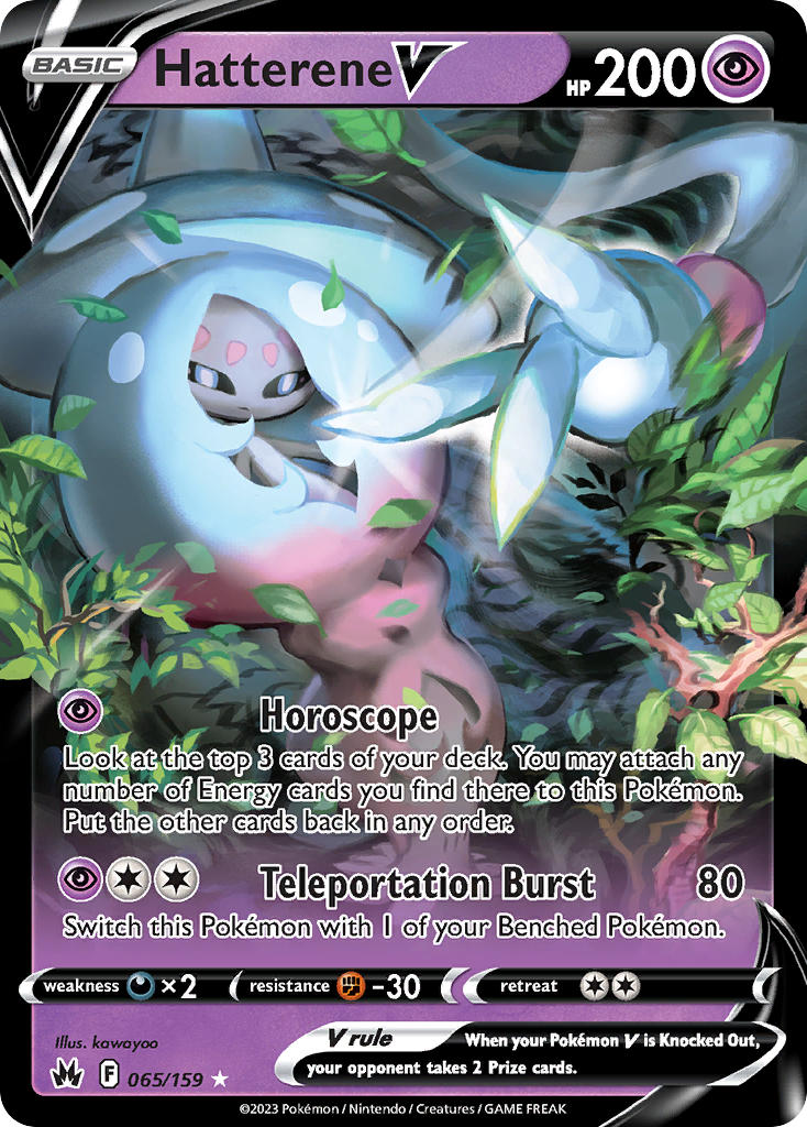 Hatterene V 65/159 Holo Rare V