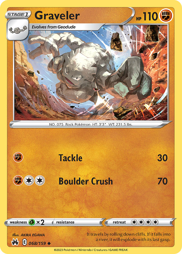 Graveler 68/159 Uncommon