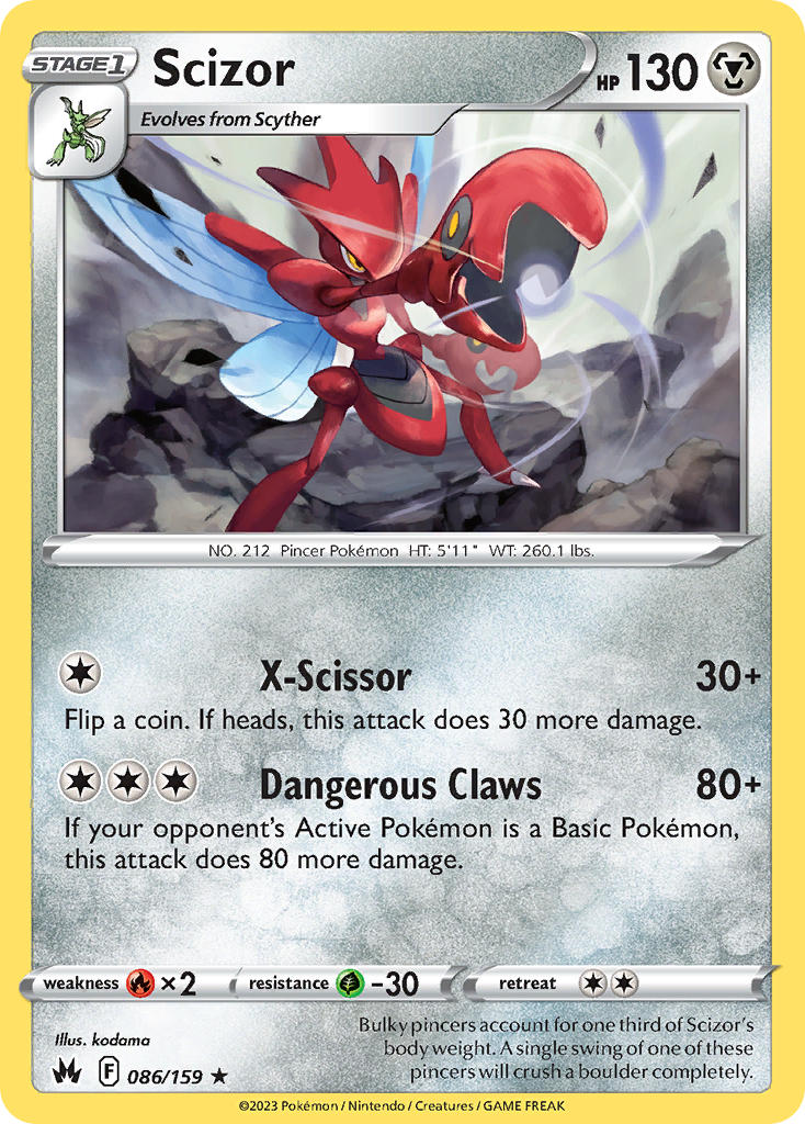 Scizor 86/159 Reverse Rare