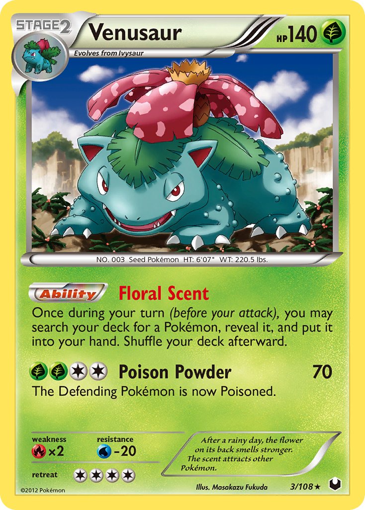 Venusaur 3/108 Holo Rare - MissingNo.