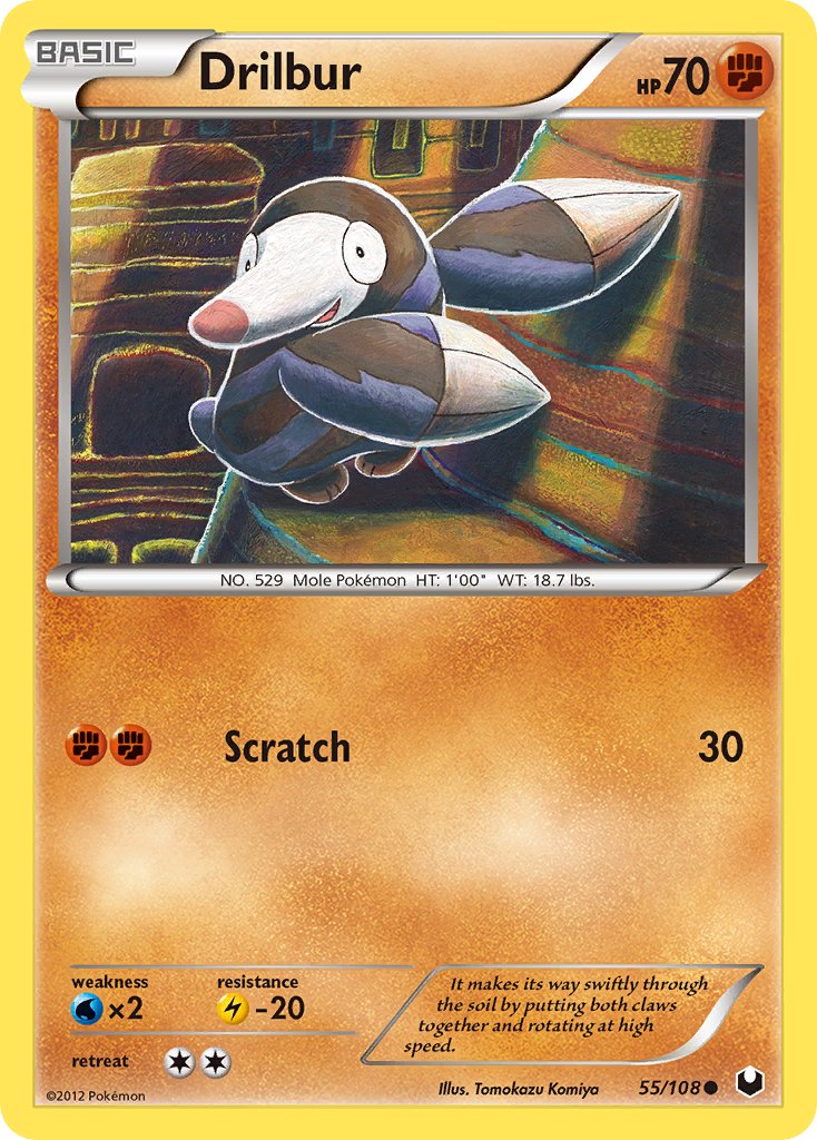 Drilbur 55/108 Reverse Common - MissingNo.