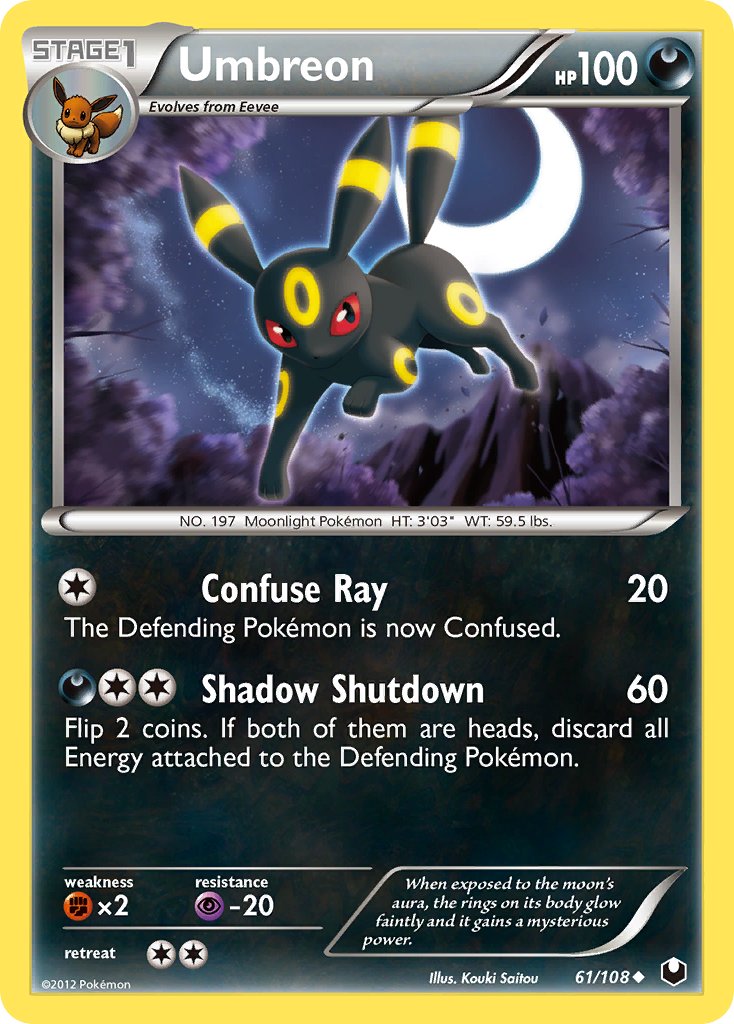 Umbreon 61/108 Reverse Uncommon - MissingNo.