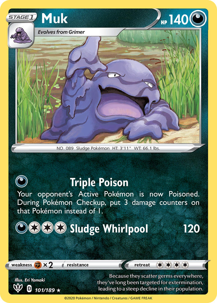 Muk 101/189 Reverse Rare - MissingNo.