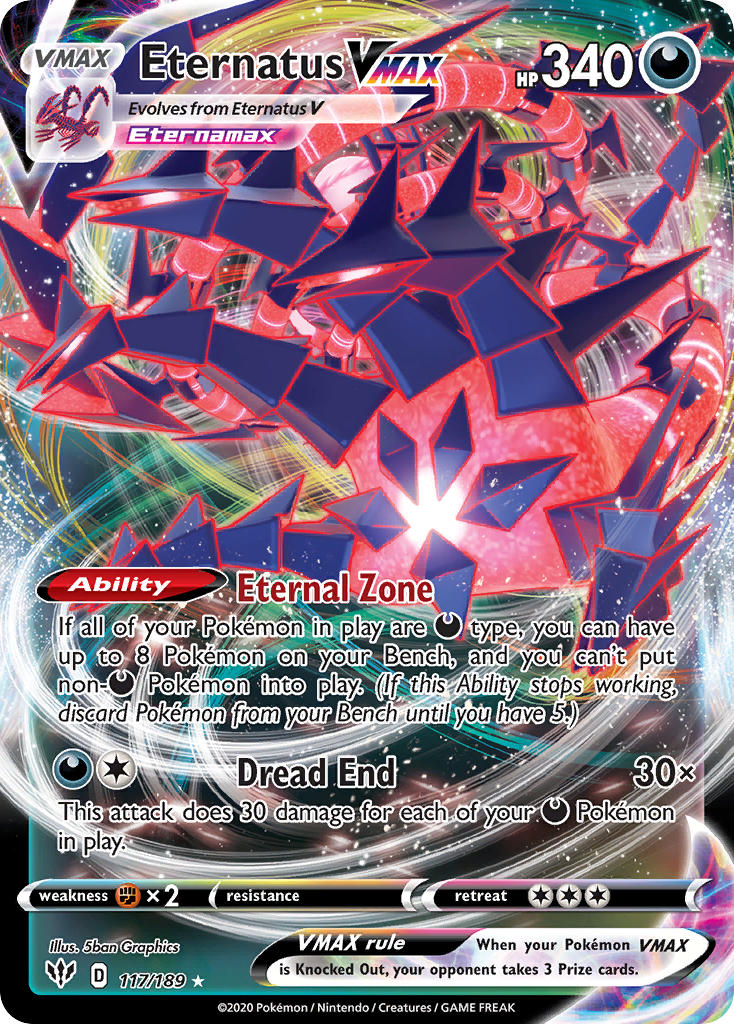 Eternatus VMAX 117/189 Holo Rare VMAX - MissingNo.