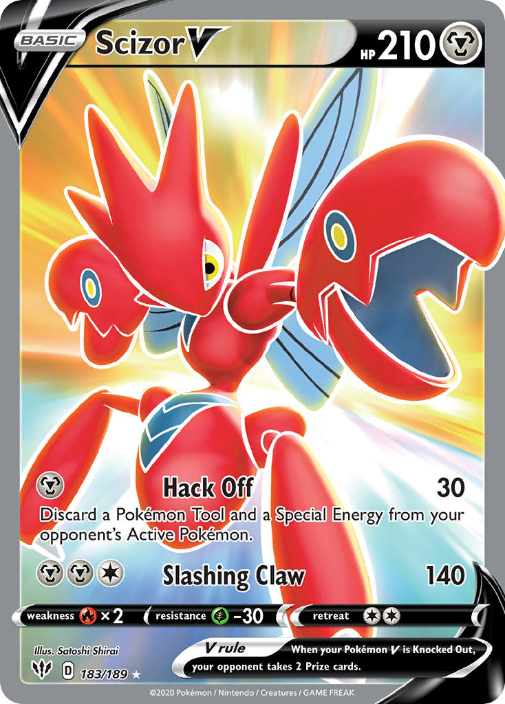 Scizor V 183/189 Holo Ultra Rare V - MissingNo.