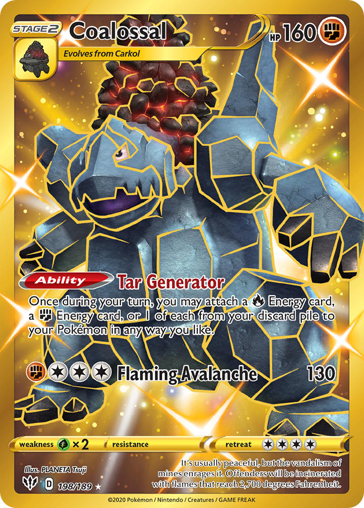 Coalossal 198/189 Gold Secret Rare - MissingNo.