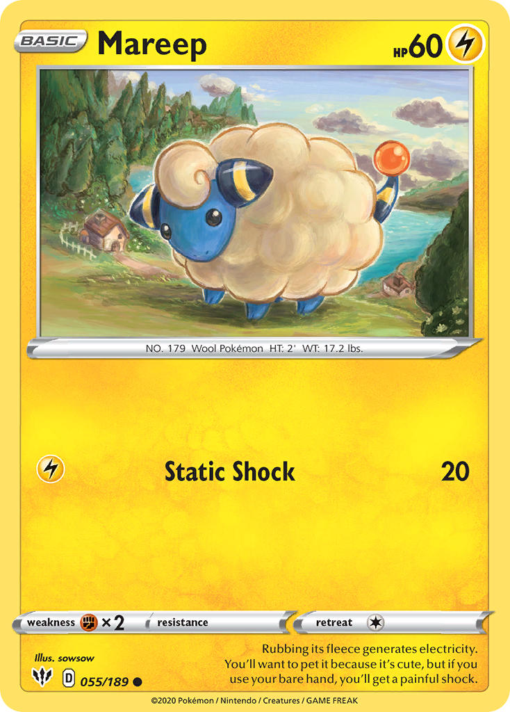 Mareep 055/189 Reverse Common - MissingNo.