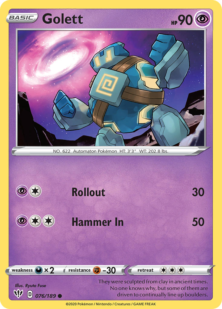 Golett 076/189 Reverse Common - MissingNo.