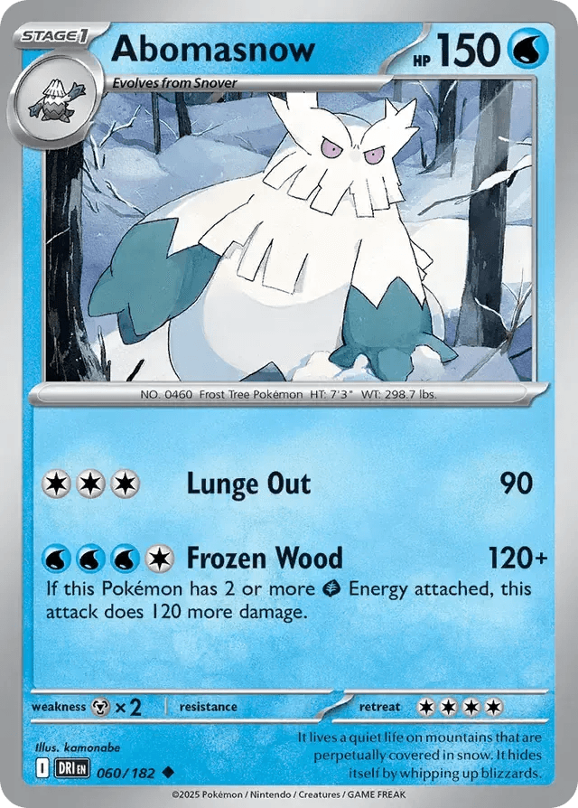 Abomasnow 60/182 Uncommon - MissingNo.