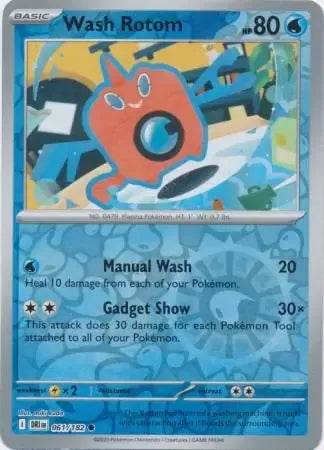 Wash Rotom 61/182 Reverse Common - MissingNo.