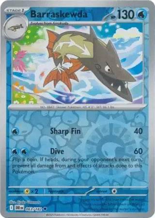 Barraskewda 63/182 Reverse Uncommon - MissingNo.