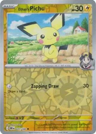 Ethan's Pichu 71/182 Reverse Common - MissingNo.