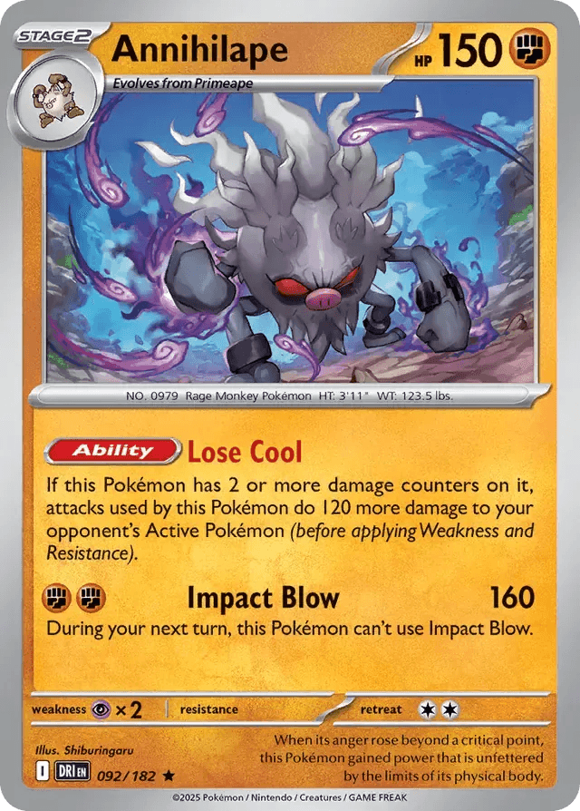 Annihilape 92/182 Holo Rare - MissingNo.
