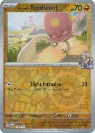 Arven's Toedscool 109/182 Reverse Common - MissingNo.