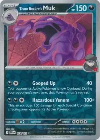 Team Rocket's Muk 124/182 Reverse Uncommon - MissingNo.
