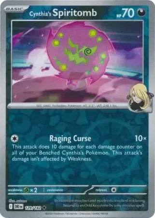 Cynthia's Spiritomb 129/182 Reverse Uncommon - MissingNo.