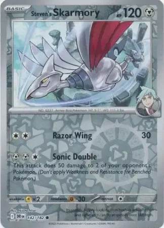 Steven's Skarmory 142/182 Reverse Common - MissingNo.