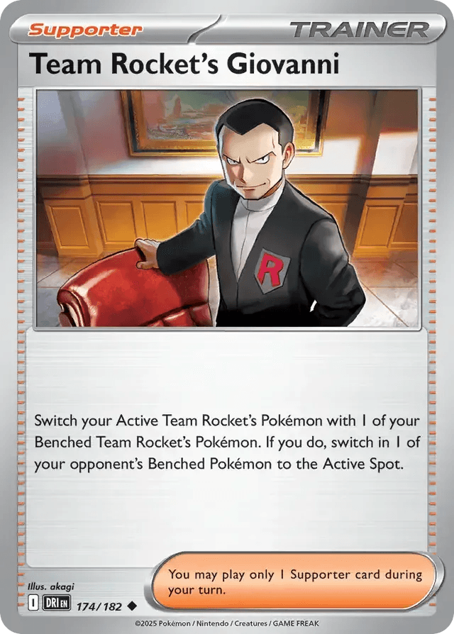 Team Rocket's Giovanni 174/182 Uncommon - MissingNo.