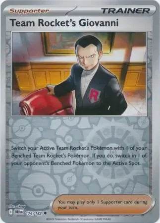 Team Rocket's Giovanni 174/182 Reverse Uncommon - MissingNo.