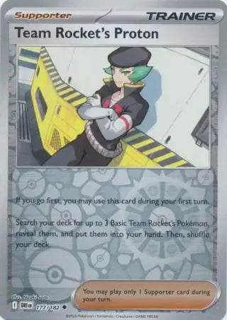 Team Rocket's Proton 177/182 Reverse Uncommon - MissingNo.