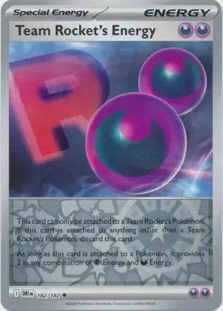 Team Rocket's Energy 182/182 Reverse Uncommon - MissingNo.