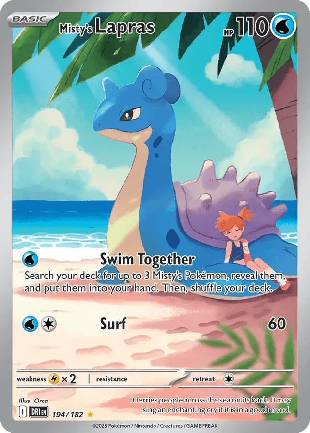 Misty's Lapras 194/182 Illustration Rare - MissingNo.