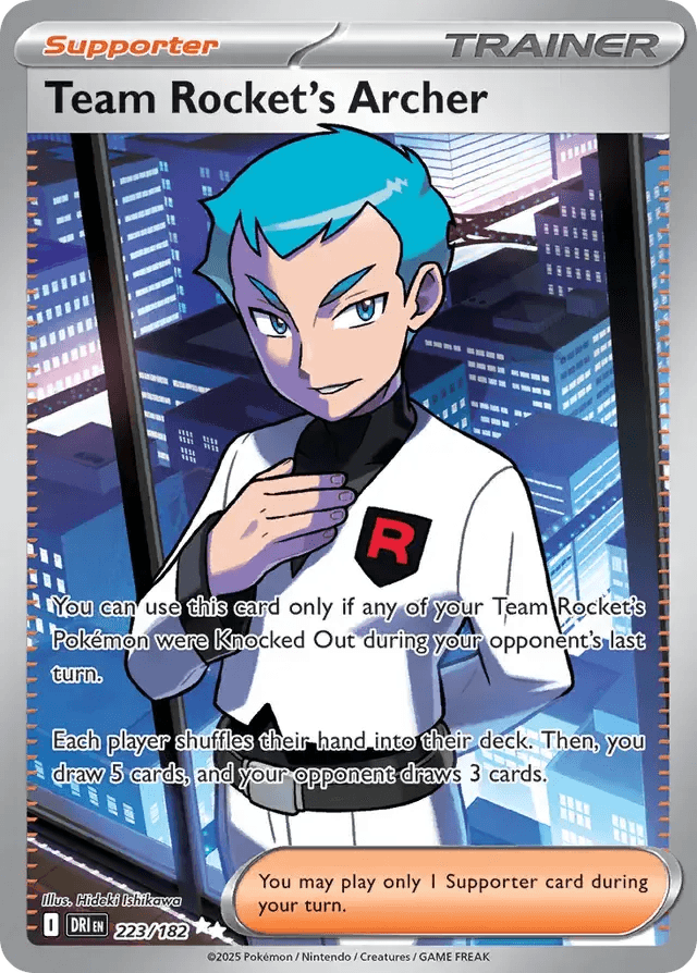 Team Rocket's Archer 223/182 Ultra Rare - MissingNo.