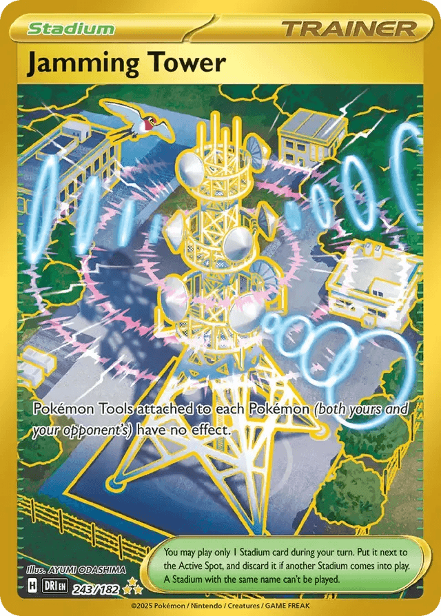 Jamming Tower 243/182 Gold Hyper Rare - MissingNo.