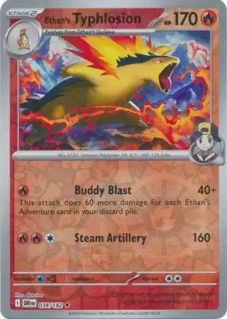 Ethan's Typhlosion 34/182 Reverse Rare - MissingNo.