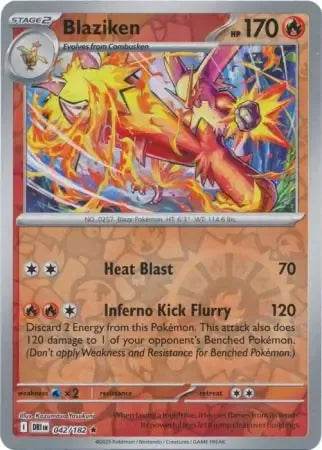 Blaziken 42/182 Reverse Rare - MissingNo.
