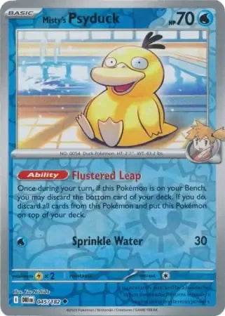Misty's Psyduck 45/182 Reverse Uncommon - MissingNo.
