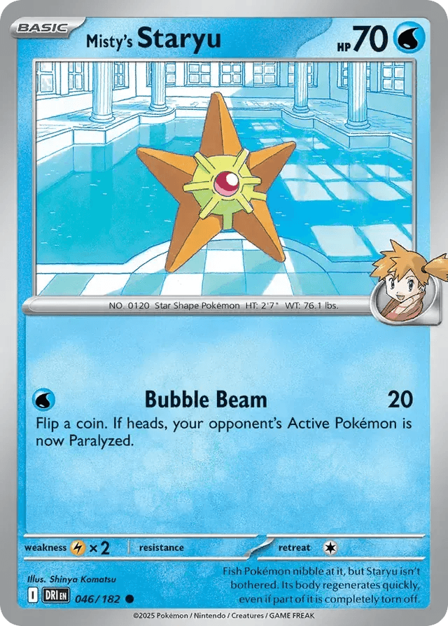 Misty's Staryu 46/182 Common - MissingNo.