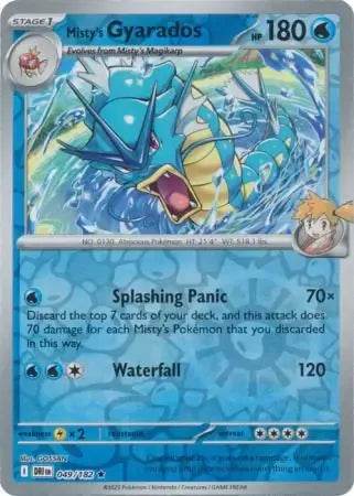 Misty's Gyarados 49/182 Reverse Rare - MissingNo.