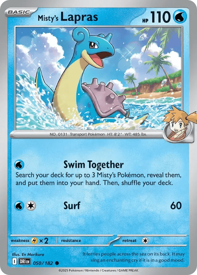 Misty's Lapras 50/182 Common - MissingNo.