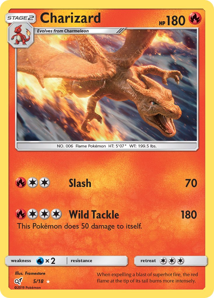 Charizard 5/18 Holo Rare - MissingNo.