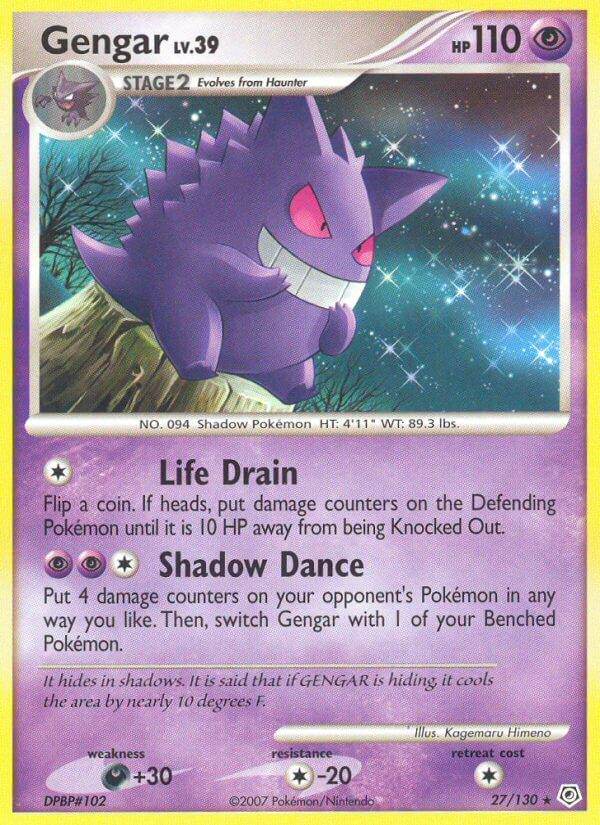 Gengar 27/130 Reverse Rare - MissingNo.