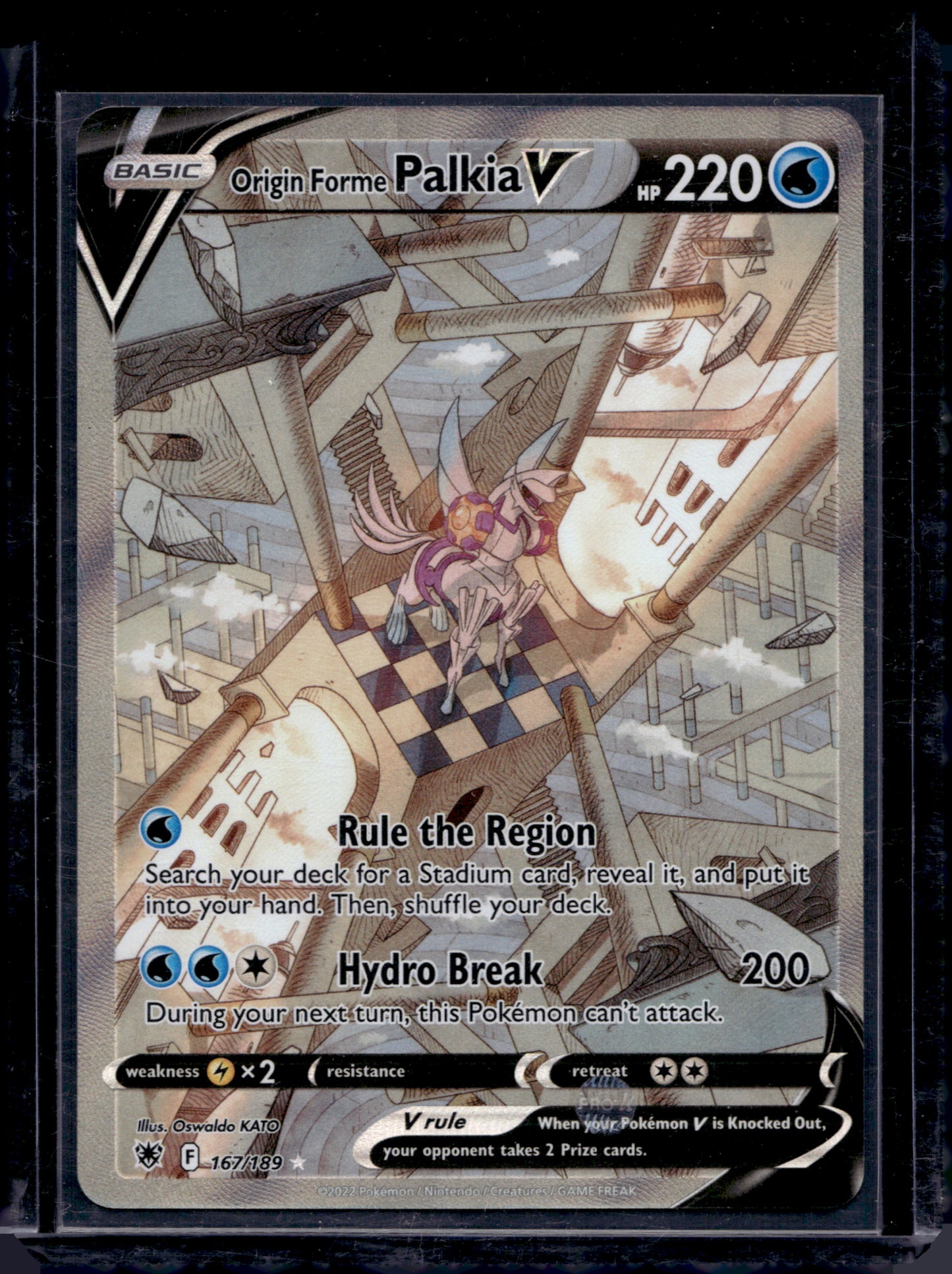 Origin Forme Palkia V 167/189 Holo Ultra Rare V - MissingNo.